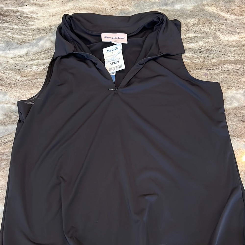 Womens Tommy bahama golf sleeveless collar shirt size XL